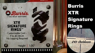 Burris XTR Signature Rings [upl. by Ettenal]