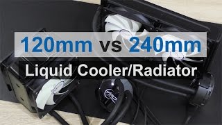 120mm vs 240mm Liquid CoolerRadiator [upl. by Nivloc]