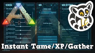 Ark Survival Evolved  Instant TameXPHarvest Server Settings [upl. by Paquito933]