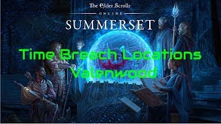 ESO Time Breach Locations Valenwood [upl. by Ibur]