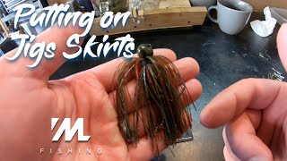 How to Make Jigs  Putting on Jig Skirts [upl. by Telfore73]