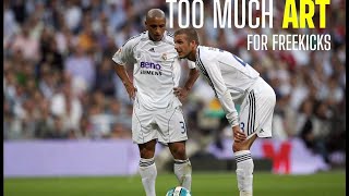 Beckham vs Carlos All Best Freekick Goals [upl. by Dosh296]