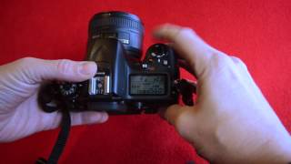 How to change Aperture  Fstop on Nikon D7200 [upl. by Ayrotal]