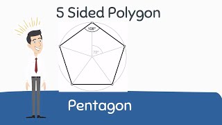 Pentagon Shape   5 Sided Polygon [upl. by Pallas]