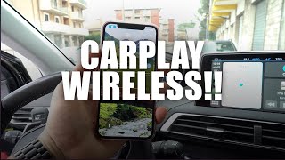 Questo dispositivo rende CarPlay WIRELESS in qualsiasi auto recensione CPLAY2AIR [upl. by Marys]