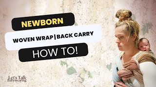 NEWBORN Babywearing  Woven Wrap High Back Carry [upl. by Wanyen954]