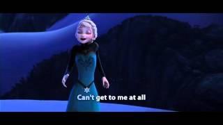 Disney Frozen  Let It Go Song with Lyrics [upl. by Aztilay787]