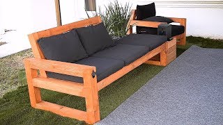 Crea Un Sofa Moderno Para El Exterior  Hazlo Tu Mismo [upl. by Corron]