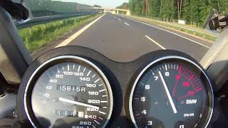 BMW K1200RS TOP SPEED [upl. by Aicemak595]