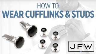 How to Wear Cufflinks amp Studs [upl. by Ahsyen]