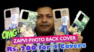 Zapvi Custom Photo Print Mobile Cover  How do I got 4 covers at Rs200 Only 🔥🔥 [upl. by Jenn943]