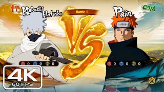 Kakashi Vs Pain Gameplay  Naruto Storm 4 Next Generations 4K 60fps [upl. by Neelyar]