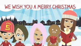 We Wish You a Merry Christmas Only refrain with lyrics [upl. by Maura]