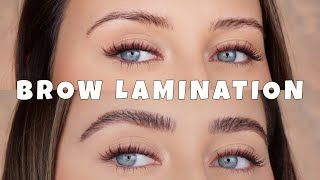 DIY BROW LAMINATION  AT HOME [upl. by Gnahc441]