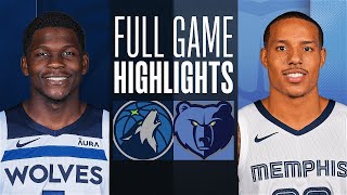 TIMBERWOLVES at GRIZZLIES  FULL GAME HIGHLIGHTS  November 26 2023 [upl. by Weylin]