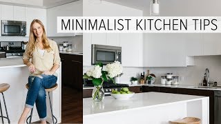 CREATING A MINIMALIST KITCHEN  clean declutter and simplify [upl. by Rafaj]