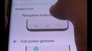 Samsung Galaxy S9 Change Navigation Bar Back to Navigation Buttons [upl. by Esialb710]