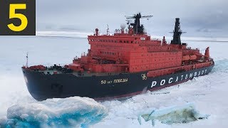 5 Ice Breaking Ships Braving the Arctic Circle [upl. by Greenwald406]