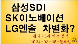 삼성SDI SK이노베이션 LG엔솔 주가전망 240325월 [upl. by Bannasch]