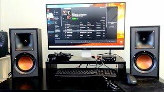 How to set up Bookshelf Speakers amp Sub to PC  Klipsch R51m  Polk PSW 10 [upl. by Nivrae]