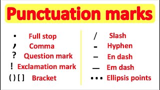 PUNCTUATION 📚  English Grammar  How to use punctuation correctly [upl. by Annaiel]