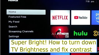 How to turn down brightness on Sceptre Septer TV [upl. by Ytinav]