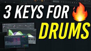 3 Keys for Hard Hitting Drums  FL Studio Tutorial [upl. by Carlos]