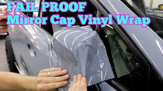 Vinyl Wrap A Side Mirror Cap  Subaru STI [upl. by Ilrahs]