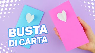 Busta da lettera fai da te tutorial  DIY Lavoretti con la carta [upl. by Hayikaz592]