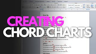 How To Create A Professional ChordOverLyrics Chart From Scratch [upl. by Htebasyle]