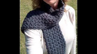 FREE Crochet Scarf  Stormy Waters Infinity [upl. by Esilenna789]