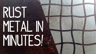 How to Rust Metal in Minutes [upl. by Ecad]