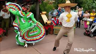 Beautiful Holiday Folklorico Dancers Showcase Mexico at Epcot [upl. by Nylyak]