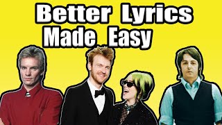 7 tips to write better lyrics for beginners from the pros [upl. by Reinhardt389]