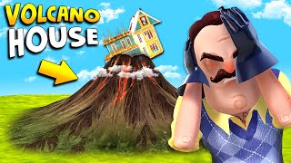 Putting The Neighbors House INSIDE A VOLCANO  Hello Neighbor Gameplay Mods [upl. by Notlok444]