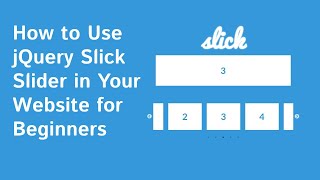 How to use Slick Slider In Your Website  jQuery Slick Slider Tutorial  How To Use Carousel In Web [upl. by Augy]