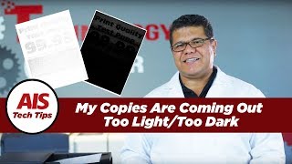 Are Your Copies Too Light or Too Dark [upl. by Urba735]