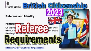 TIPS for Referee Form 2023 British Citizenship [upl. by Ann-Marie]