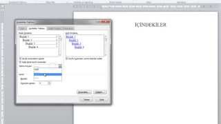 Word İçindekiler Tablosu Oluşturma [upl. by Terena]