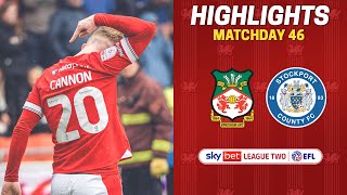 HIGHLIGHTS  Wrexham AFC vs Stockport County [upl. by Elka153]