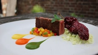 Plating Food 6  Sirloin Steak [upl. by Einaffit254]