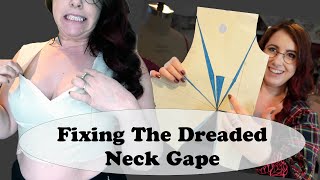 How to Adjust Necklines for Flat Patternmaking [upl. by Senoj]