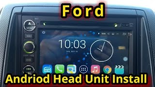 Ford Android Radio Head Unit Install 0610 Explorer [upl. by Shiverick899]