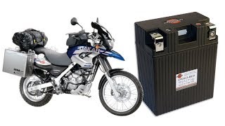 How to replace the battery in a BMW F650 GS Dakar [upl. by Yklam215]