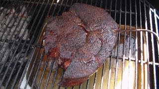 Smoked BBQ Beef Chuck Roast Pulled Beef  quotTexas Stylequot [upl. by Cohberg]