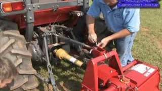 How to  Rotary Tiller for 3point Hitch PTO Drive [upl. by Ivanah]