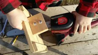 Amazing Jig Turns Chainsaw into a Timber Cutting Beam Saw [upl. by Tomlin]