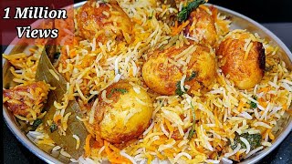 Restaurant Style Egg Biryani  Easy Egg Biryani  Anda Biryani Recipe  Ande Ki Dum Biryani [upl. by Ibob648]