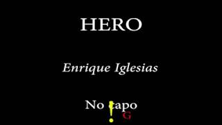 HERO ENRIQUE IGLESIAS Easy Chords and Lyrics [upl. by De339]