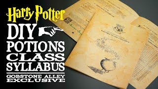 Potions Class Syllabus  Harry Potter DIY [upl. by Musser793]